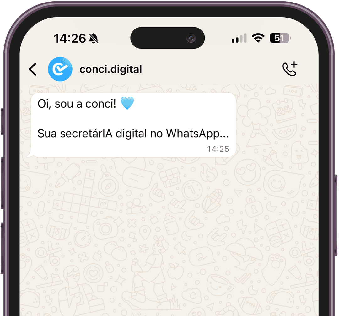 celular com conversa
